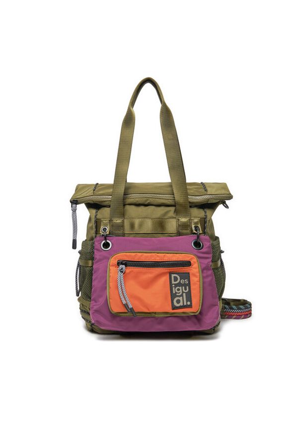 Desigual Plecak 24WAKY18 Khaki. Kolor: brązowy. Materiał: materiał