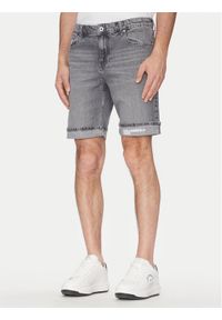 Karl Lagerfeld Jeans Szorty jeansowe A2M10082 Szary Slim Fit. Kolor: szary. Materiał: bawełna