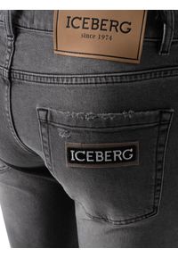 Iceberg Jeansy | 2SK36004 | Mężczyzna | Szary. Okazja: na co dzień. Kolor: szary. Wzór: aplikacja. Styl: casual, elegancki