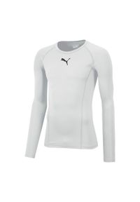 Puma - Koszulka piłkarska męska PUMA Liga Baselayer termoaktywna. Kolor: biały. Sport: piłka nożna #1