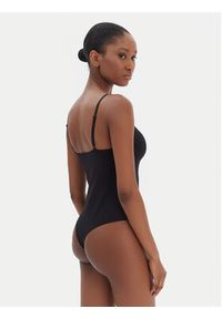 Karl Lagerfeld - KARL LAGERFELD Body B1W47049 Czarny Slim Fit. Typ kołnierza: dekolt w karo. Kolor: czarny. Materiał: bawełna #2