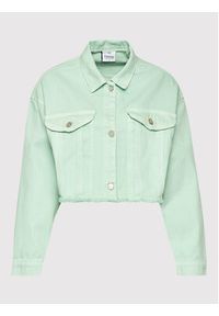 DeeZee Kurtka jeansowa Believe It KL030 Zielony Regular Fit. Kolor: zielony. Materiał: jeans, bawełna