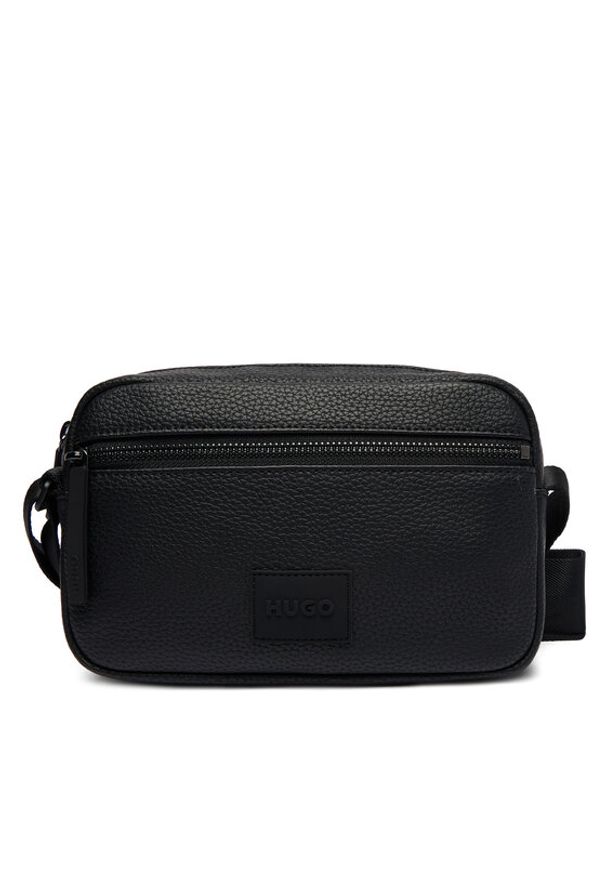 Hugo - HUGO Saszetka 50558454 Czarny. Kolor: czarny. Materiał: skóra