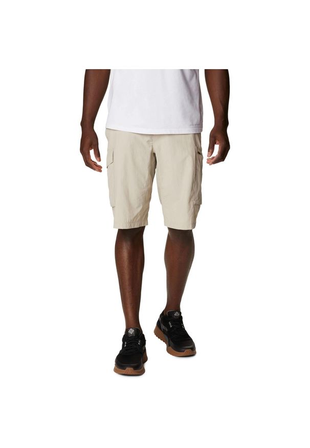 columbia - Spodenki turystyczne męskie Columbia Silver Ridge Cargo. Kolor: beżowy. Materiał: nylon. Sport: turystyka piesza