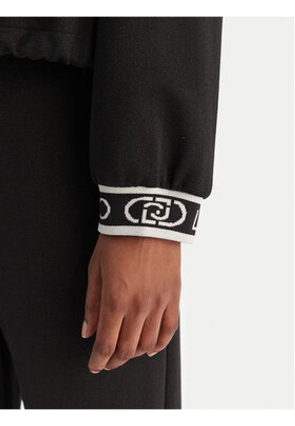 Liu Jo Sport Bluza TF5285 J4747 Czarny Regular Fit. Kolor: czarny. Materiał: syntetyk. Styl: sportowy