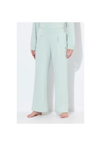 ULLA POPKEN - Damskie Spodnie do yogi kontrafałda kieszenie. Kolekcja: plus size. Kolor: szary. Materiał: wiskoza, elastan, poliester, materiał. Sport: joga i pilates
