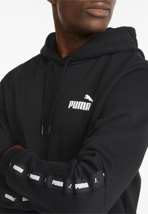 Bluza sportowa męska Puma ESS+ TAPE. Kolor: czarny. Materiał: dresówka