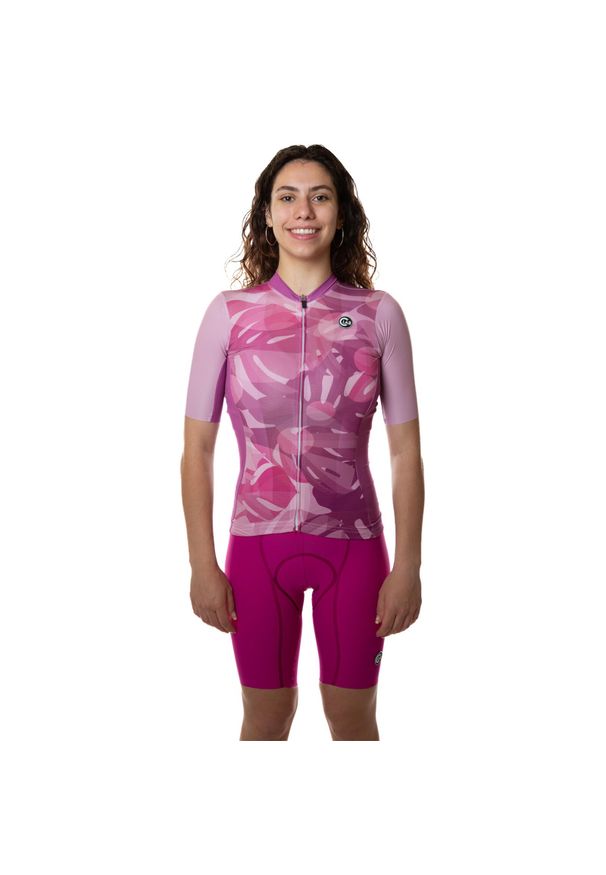 C-LAB - Koszulka rowerowa damska Ottima Rosa. Kolor: różowy. Sport: kolarstwo