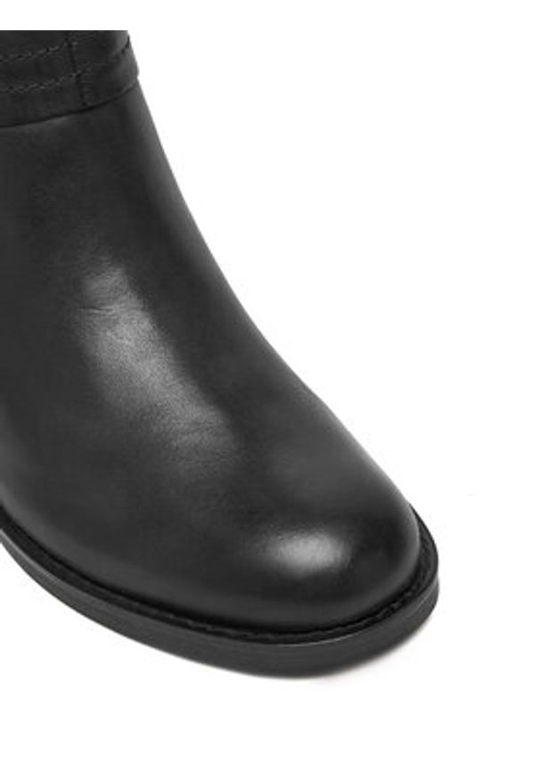 Clarks Kozaki Chamberly Hi 26182861 Czarny. Kolor: czarny. Materiał: skóra