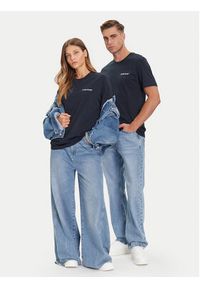 Guess Jeans T-Shirt M5BI78 K8FQ4 Granatowy Regular Fit. Kolor: niebieski. Materiał: bawełna #5
