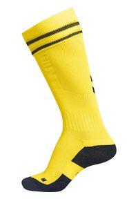 Getry piłkarskie dla dorosłych Hummel Element Football Sock. Kolor: żółty, wielokolorowy, pomarańczowy, czarny. Sport: piłka nożna