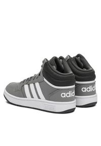 Adidas - adidas Buty Hoops Mid IF2721 Szary. Kolor: szary. Materiał: materiał #4