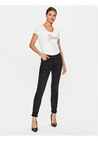 Guess T-Shirt W3YI36 J1314 Biały Slim Fit. Kolor: biały. Materiał: bawełna #4