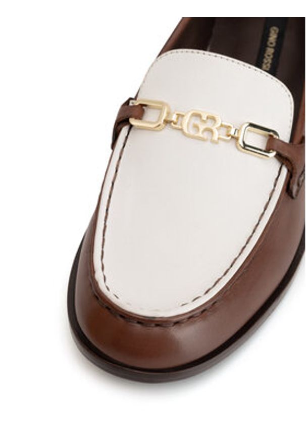 Gino Rossi Mokasyny CASI-118135 Brązowy. Kolor: brązowy. Materiał: skóra