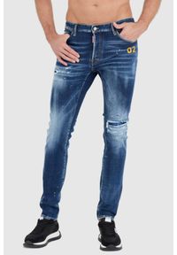 DSQUARED2 Granatowe męskie jeansy cool guy, Rozmiar 50. Kolor: niebieski