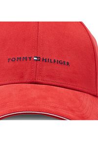 TOMMY HILFIGER - Tommy Hilfiger Czapka z daszkiem Corporate AM0AM10536 Czerwony. Kolor: czerwony. Materiał: materiał, bawełna