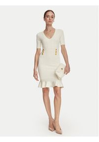 Marciano Guess Sukienka dzianinowa G6YK18 Z1012 Kremowy Slim Fit. Kolor: kremowy. Materiał: wiskoza #2