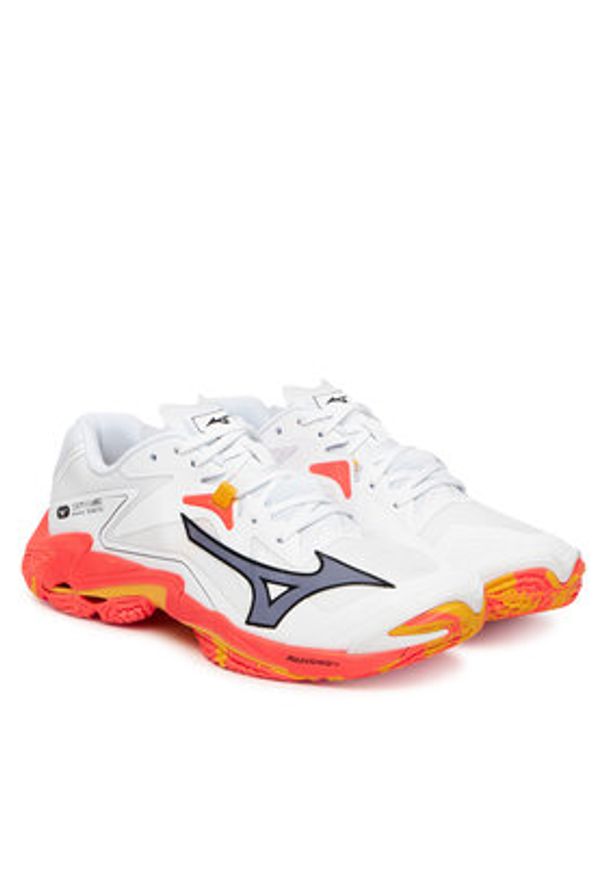Mizuno Buty halowe Wave Lightning Z8 V1GA2400 Pomarańczowy. Kolor: pomarańczowy. Materiał: skóra. Model: Mizuno Wave