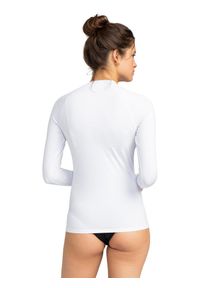 Roxy - Długi rękaw Rash Vest dla Kobiety WHOLE HEARTED Biały. Kolor: biały. Materiał: elastan, poliester, materiał. Długość: długie