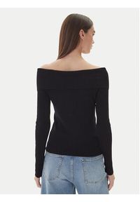 Kontatto Sweter 3M0813C Czarny Regular Fit. Kolor: czarny. Materiał: syntetyk, wiskoza #2