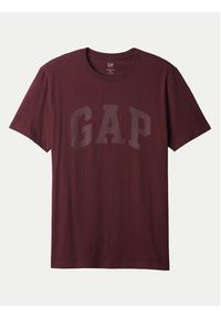 GAP - Gap T-Shirt 856659-17 Bordowy Regular Fit. Kolor: czerwony. Materiał: bawełna #4