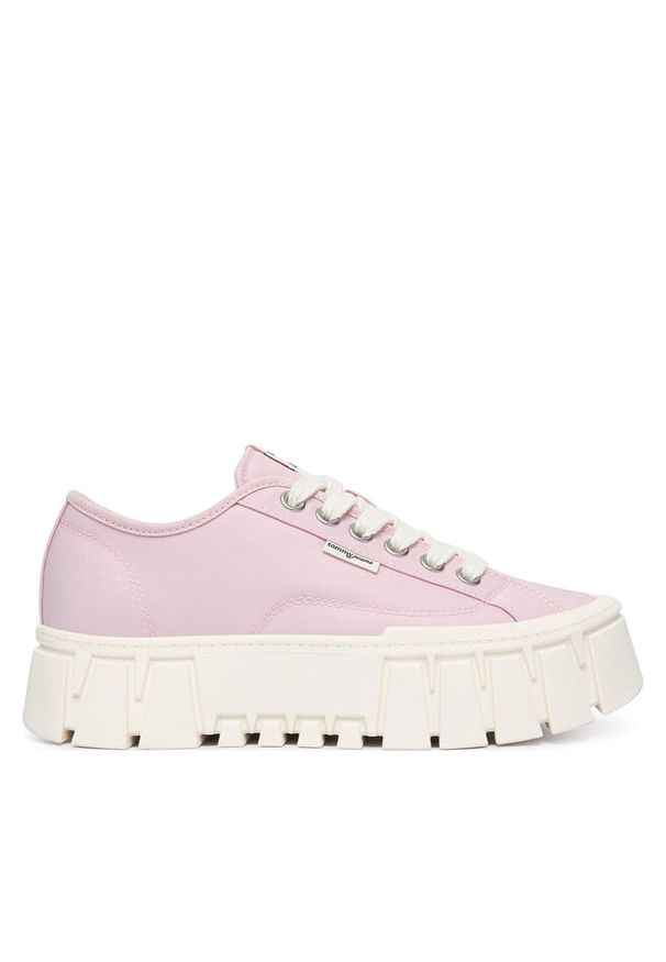 Sneakersy Tommy Jeans. Kolor: różowy. Obcas: na platformie