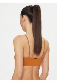 Calvin Klein Swimwear Góra od bikini KW0KW02042 Brązowy. Kolor: brązowy. Materiał: syntetyk #3