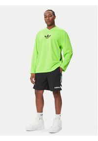 Adidas - adidas Longsleeve adicolor Mesh JW8379 Zielony Regular Fit. Kolor: zielony. Materiał: syntetyk. Długość rękawa: długi rękaw #4