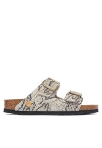 Klapki Birkenstock. Kolor: beżowy. Wzór: nadruk #1
