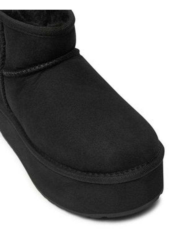 EMU Australia Śniegowce Stinger Micro Flatform W13082 Czarny. Kolor: czarny. Materiał: skóra