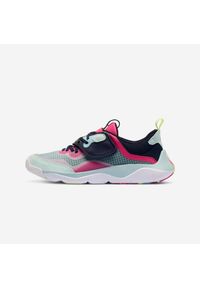 Buty sportowe dla dzieci Decathlon Playful City. Kolor: niebieski. Materiał: materiał, nylon. Szerokość cholewki: normalna