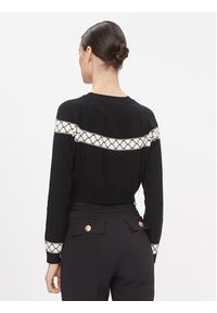 Elisabetta Franchi Sweter MK-39Q-31E2-V280 Czarny Regular Fit. Kolor: czarny. Materiał: wiskoza #4
