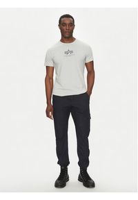 Alpha Industries T-Shirt Basic 118533 Szary Regular Fit. Kolor: szary. Materiał: bawełna #4