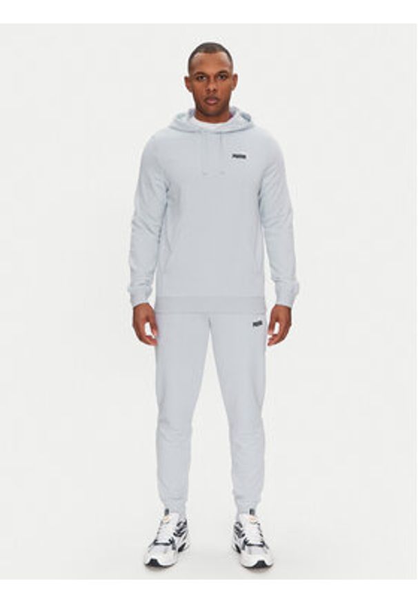 Puma Spodnie dresowe Ess 684714 Fioletowy Regular Fit. Kolor: fioletowy. Materiał: bawełna