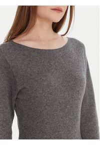 Kontatto Sukienka dzianinowa 3M0964C Szary Slim Fit. Kolor: szary. Materiał: syntetyk, wiskoza #5