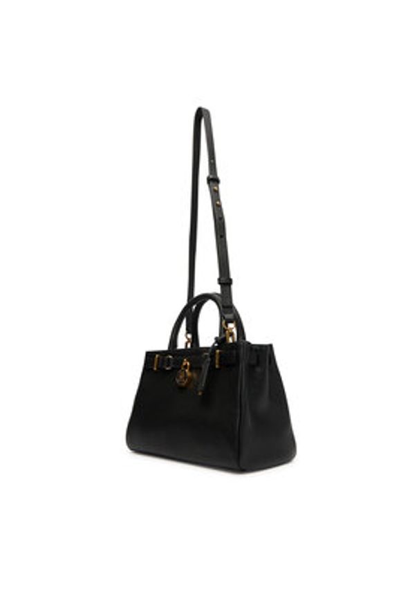 TOMMY HILFIGER - Tommy Hilfiger Torebka American Icon Mini Tote Leather AW0AW17926 Czarny. Kolor: czarny. Materiał: skórzane