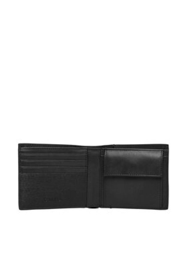 Calvin Klein Portfel Refined Mix Billfold W Coin LV04D1304G Czarny. Kolor: czarny. Materiał: skóra