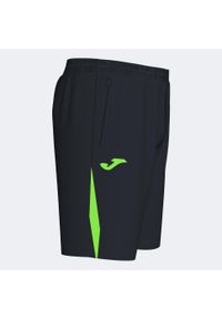 Spodnie treningowe męskie Joma 103209117. Kolor: czarny, zielony, niebieski, wielokolorowy. Materiał: syntetyk, materiał. Długość: krótkie. Sport: piłka nożna