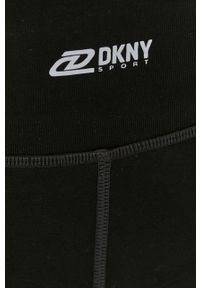 DKNY - Dkny legginsy DP2P2884 damskie kolor czarny z nadrukiem. Kolor: czarny. Materiał: skóra. Wzór: nadruk #3