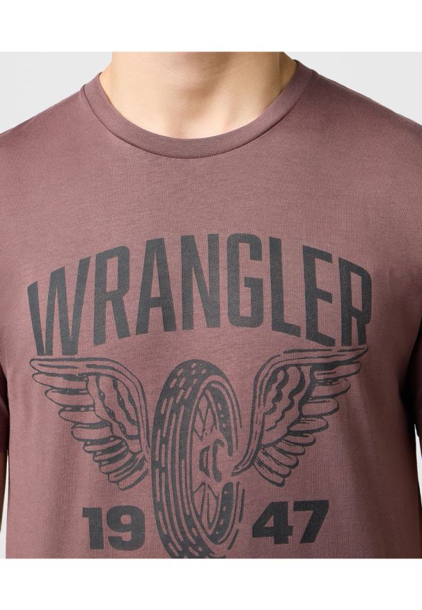 Wrangler - MESKA KOSZULKA WRANGLER AMERICANA TEE PEPPERCORN 112371476