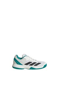Adidas - Buty Courtflash Tennis Kids. Kolor: biały, wielokolorowy, niebieski. Materiał: materiał. Sport: tenis