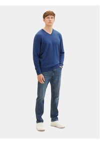 Tom Tailor Sweter 1027665 Niebieski Regular Fit. Kolor: niebieski. Materiał: bawełna