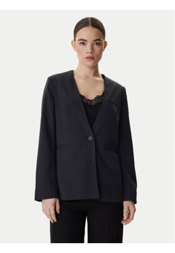 Vero Moda Marynarka Mira 10341163 Szary Regular Fit. Kolor: szary. Materiał: syntetyk