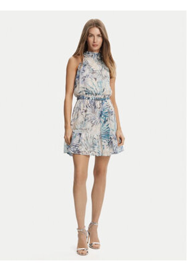 Guess Sukienka letnia W5GK15 W0WA2 Niebieski Regular Fit. Kolor: niebieski. Materiał: syntetyk. Sezon: lato