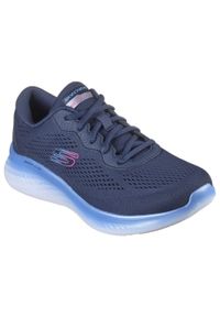 skechers - Damskie SKECH-LITE PRO STUNNING STEPS Sneakersy Granatowy / niebieski. Kolor: niebieski. Materiał: materiał, poliester. Wzór: gradientowy