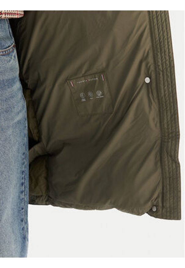 TOMMY HILFIGER - Tommy Hilfiger Kurtka puchowa Modern WW0WW46535 Zielony Regular Fit. Kolor: zielony. Materiał: syntetyk