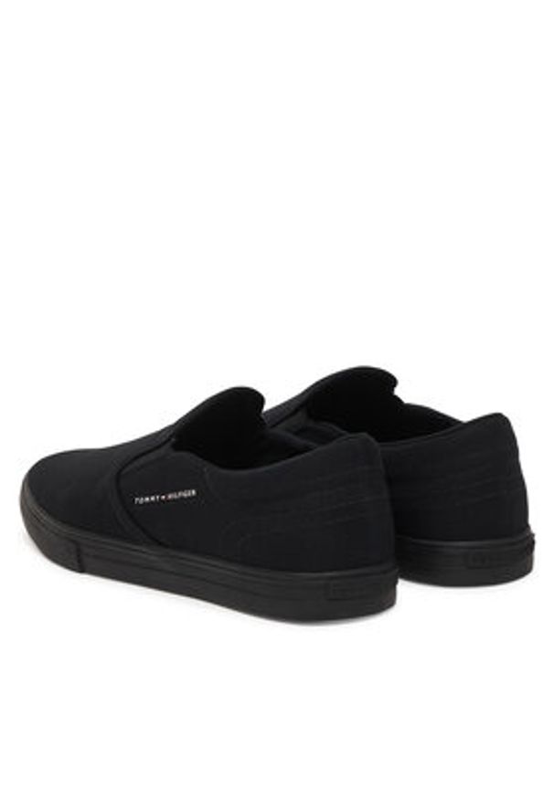 TOMMY HILFIGER - Tommy Hilfiger Tenisówki Vulc Core Slip On FM0FM05689 Czarny. Zapięcie: bez zapięcia. Kolor: czarny. Materiał: materiał
