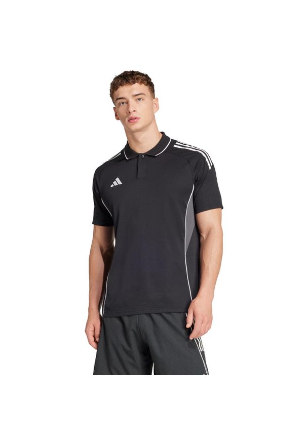 Adidas - Koszulka męska adidas Tiro 25 Competition Polo. Typ kołnierza: polo. Kolor: biały, wielokolorowy, czarny, szary. Styl: sportowy