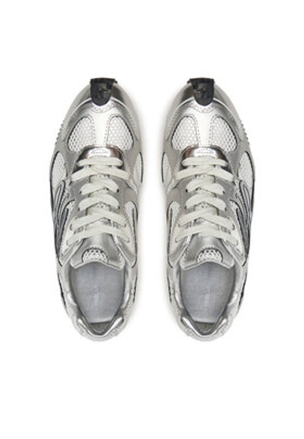 Karl Lagerfeld - KARL LAGERFELD Sneakersy Velocette KL63925 Srebrny. Kolor: srebrny. Materiał: skóra