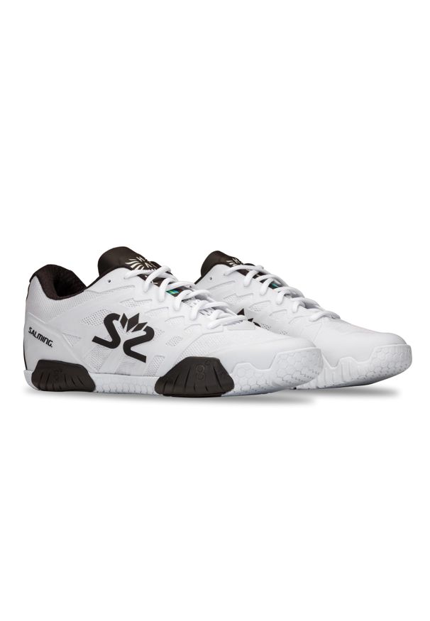 SALMING - Buty damskie Salming Hawk 2. Kolor: wielokolorowy, biały, czarny. Sport: piłka ręczna